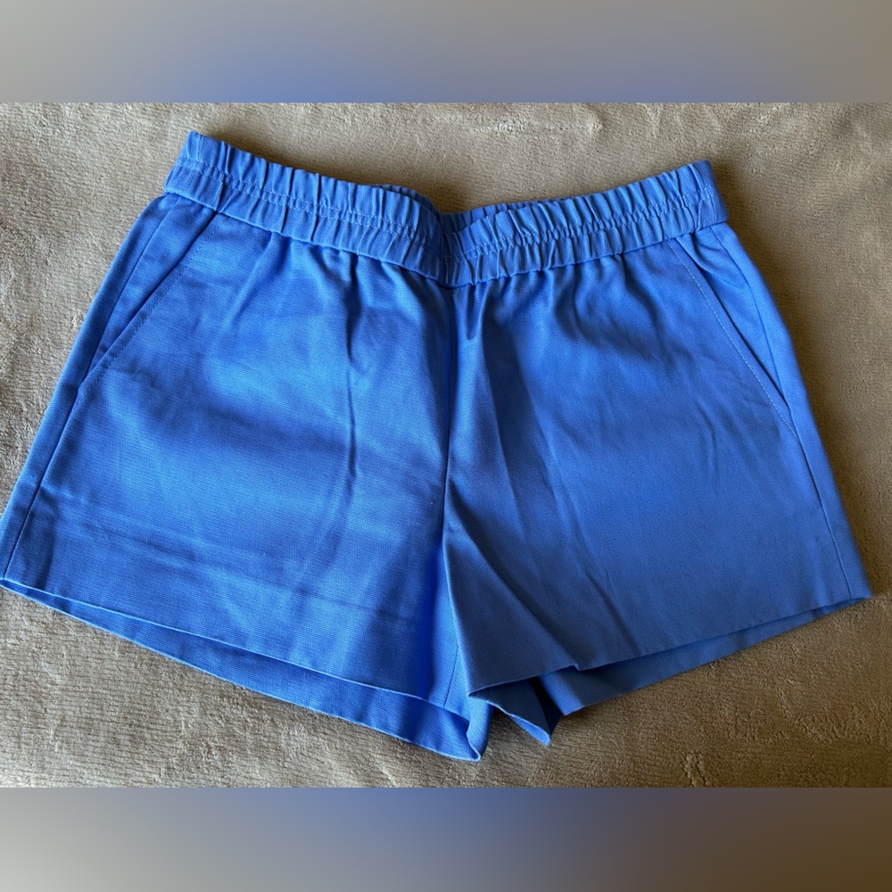NWT J Crew 3" Broadwalk  Pull-On Short in Periwinkle Blue. Women’s size 8